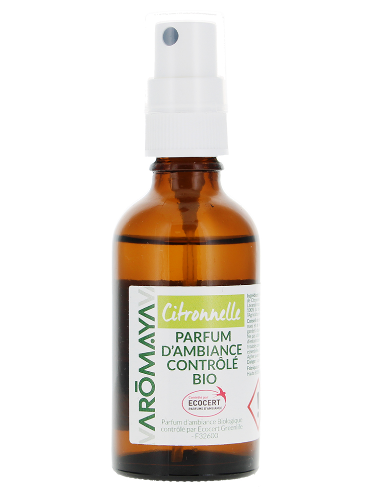 Aromaya Spray Citronnelle Parfum d'Ambiance Contrôlé 50 ml